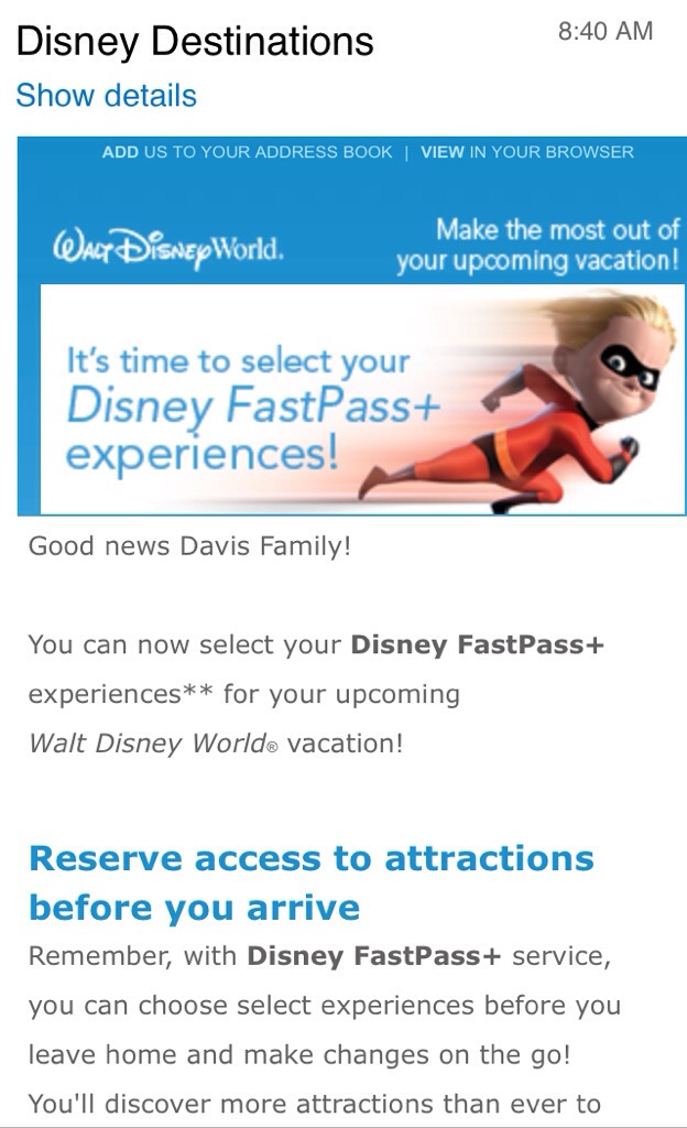 what to book 60 days out disney